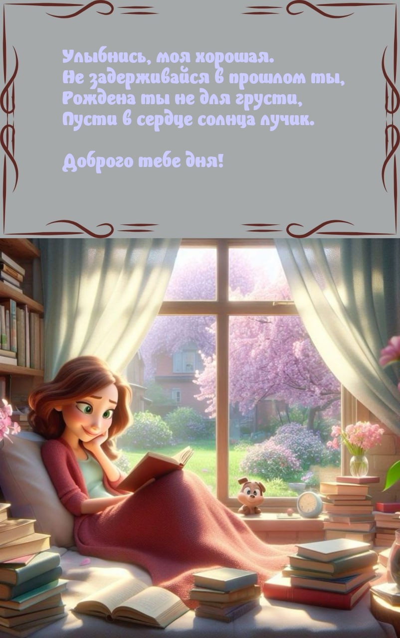 Улыбнись, моя хорошая. Не задерживайся в прошлом ты