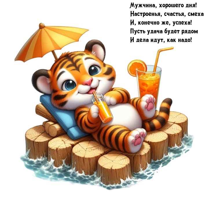 Мужчина, хорошего дня! Настроенья, счастья, смеха