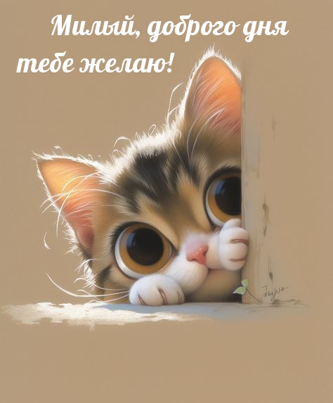 Милый, доброго дня тебе желаю!