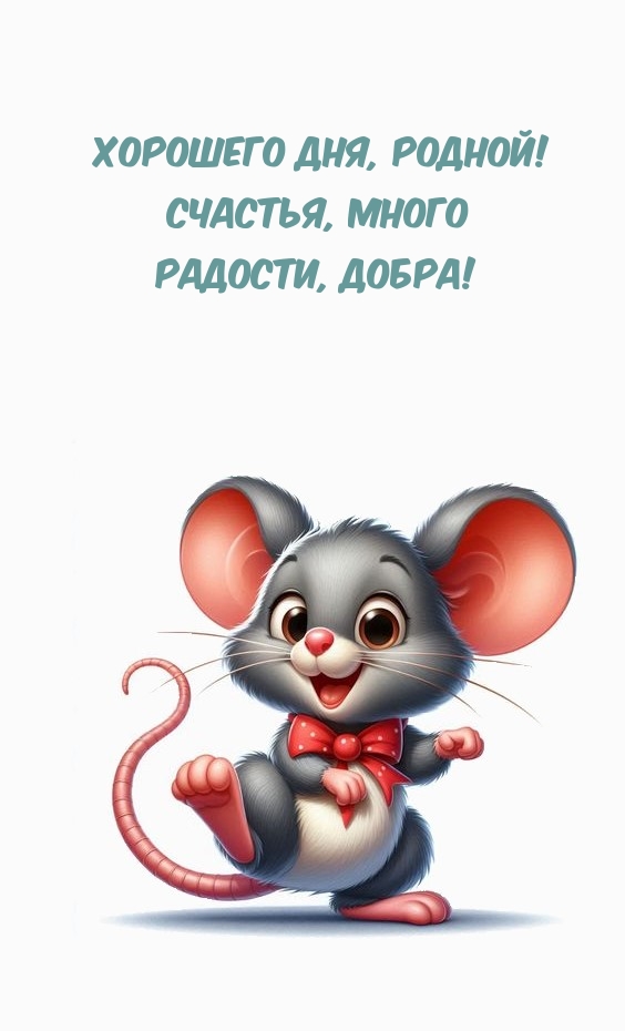Хорошего дня, родной! Счастья, много радости, добра!