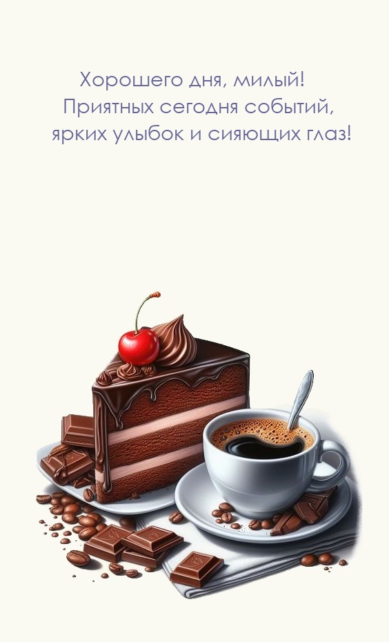 Хорошего дня, милый! Приятных сегодня событий
