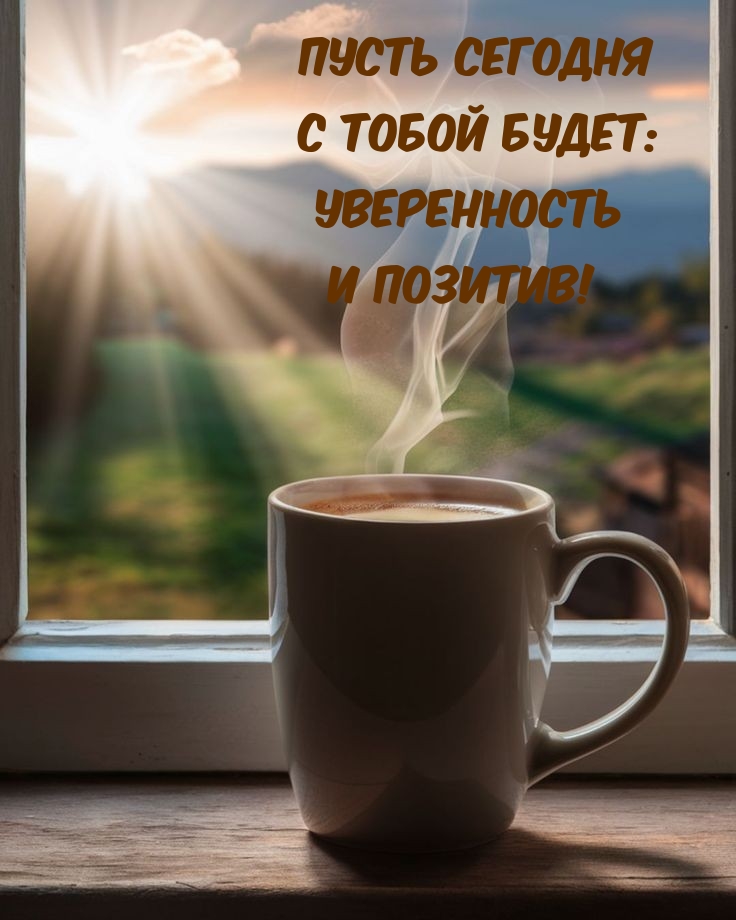 Пусть сегодня с тобой будет: уверенность и позитив!
