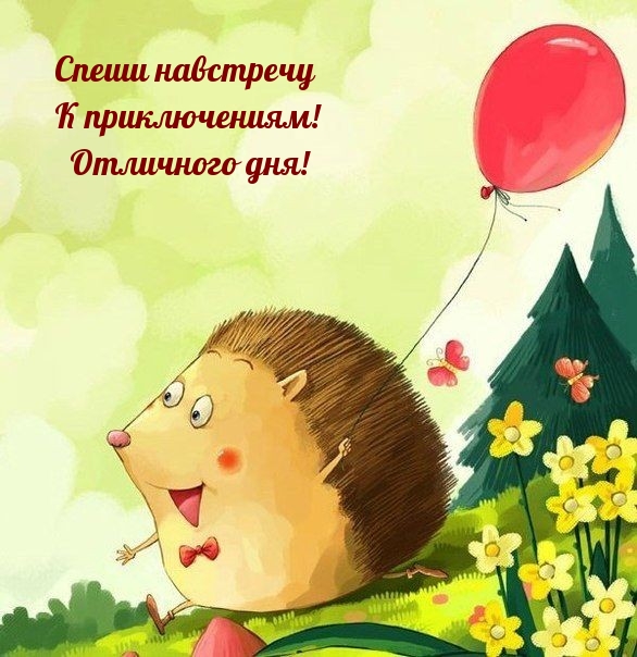 Спеши навстречу к приключениям! Отличного дня!