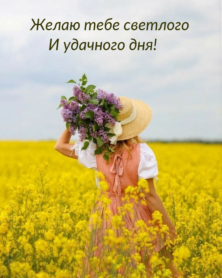 Желаю тебе светлого и удачного дня!