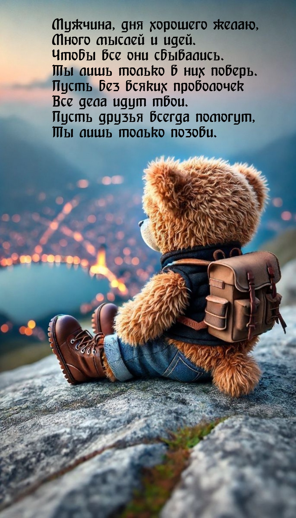 Мужчина, дня хорошего желаю, много мыслей и идей.