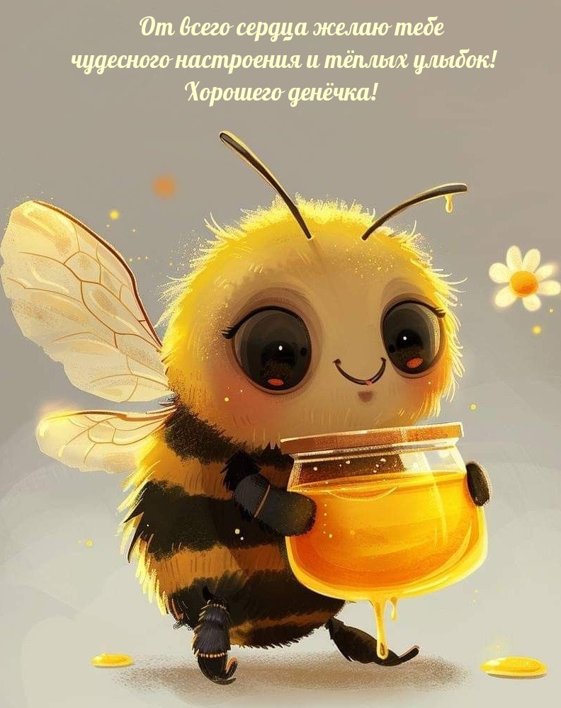 От всего сердца желаю тебе чудесного настроения и тёплых улыбок! 
