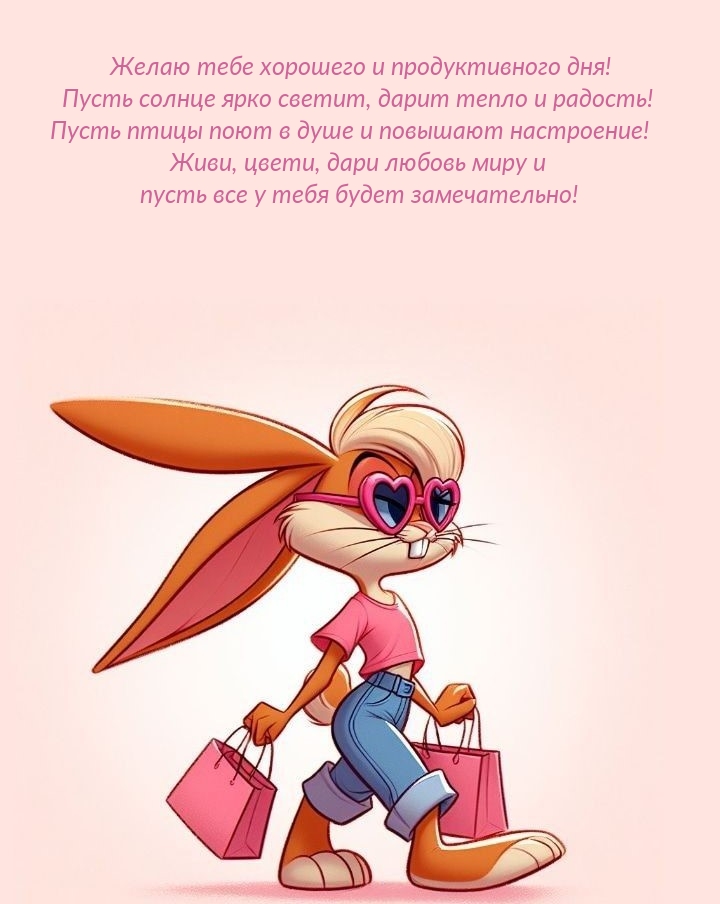 Желаю тебе хорошего и продуктивного дня! 