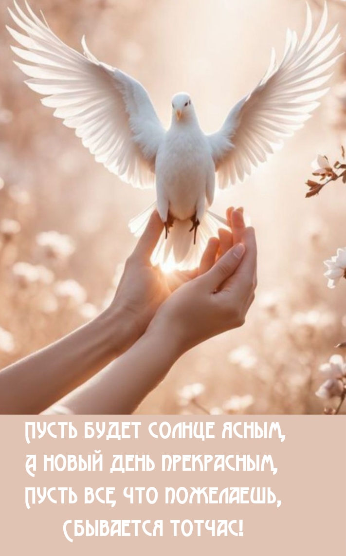Пусть все, что пожелаешь, сбывается тотчас!