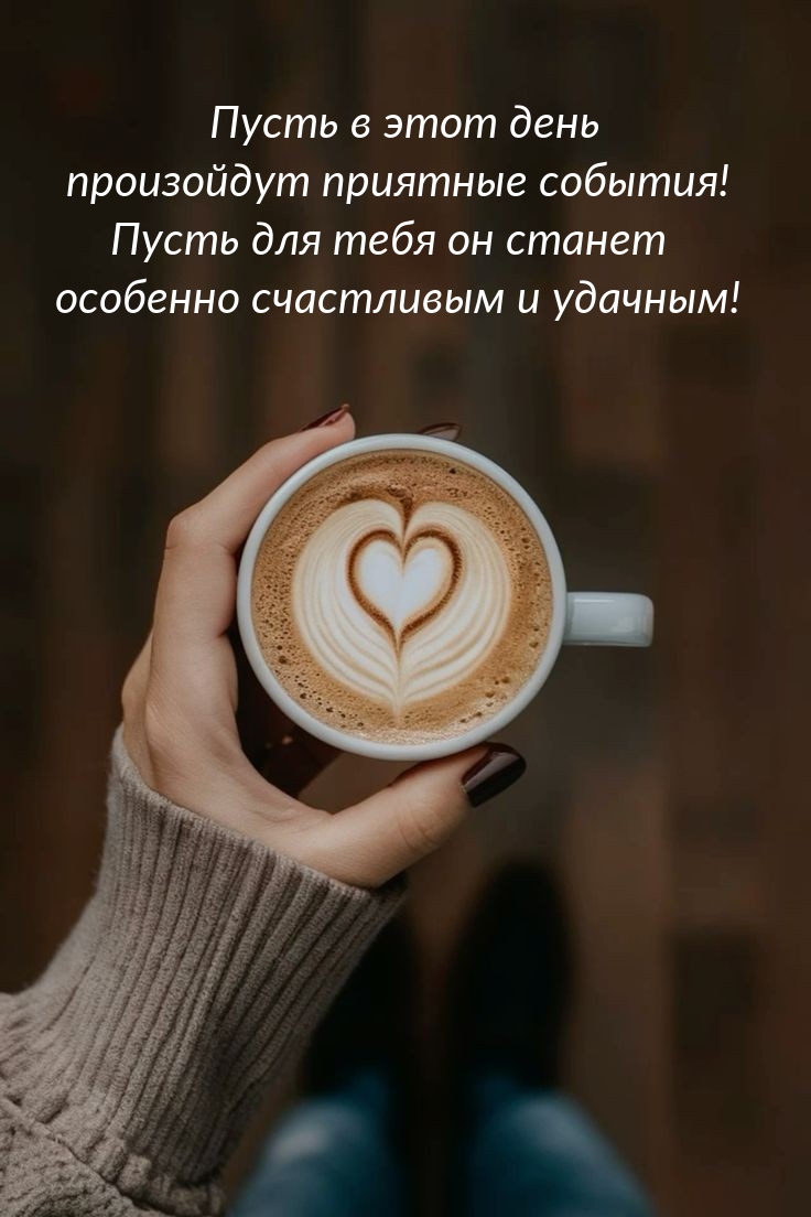 Пусть в этот день произойдут приятные события!