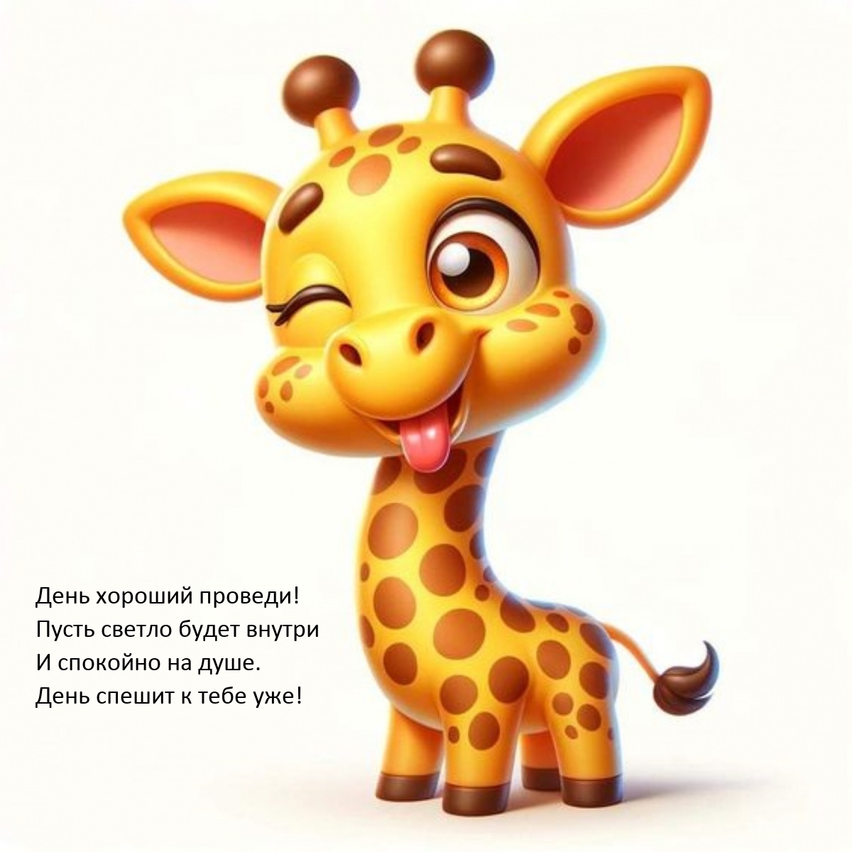 День хороший проведи! Пусть светло будет внутри и спокойно на душе.