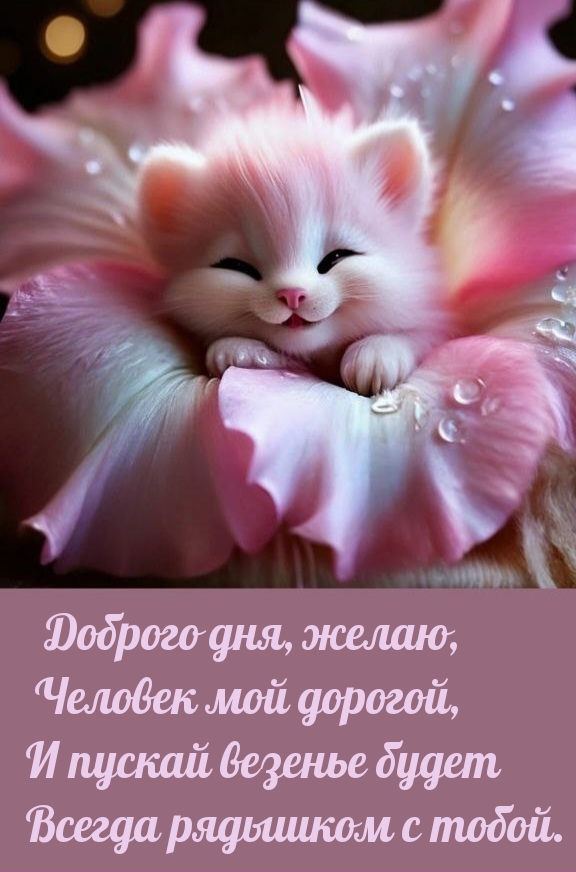 Доброго дня, желаю, человек мой дорогой