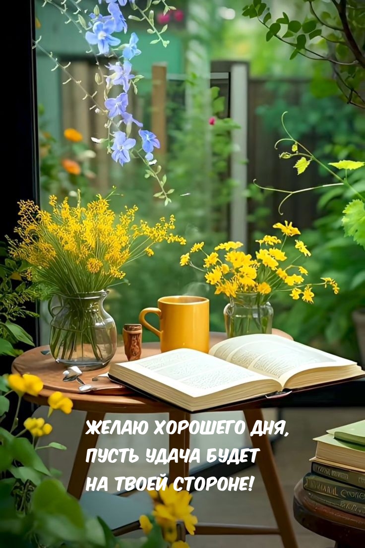 Желаю хорошего дня, пусть удача будет на твоей стороне!