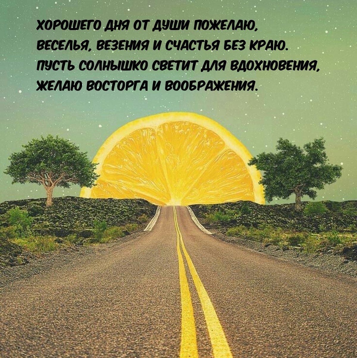 Хорошего дня от души пожелаю, веселья, везения и счастья без краю.
