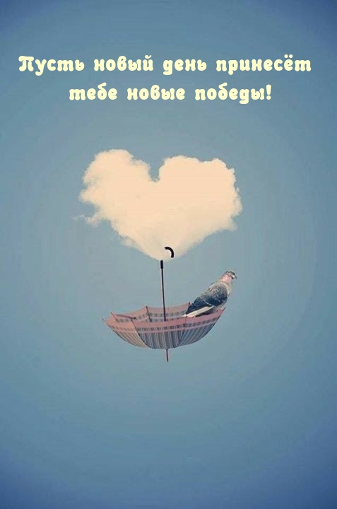 Пусть новый день принесёт тебе новые победы!