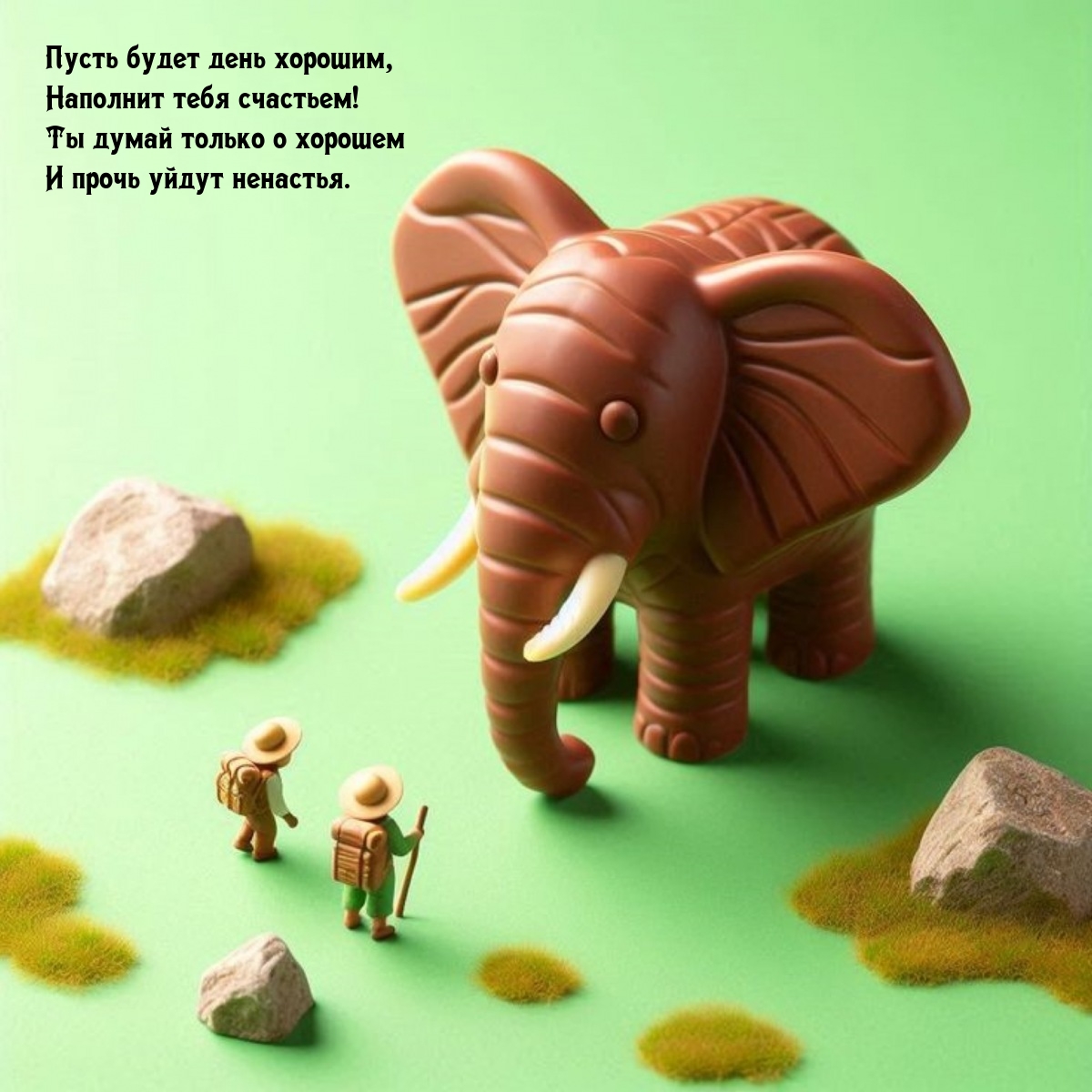 Пусть будет день хорошим, наполнит тебя счастьем!