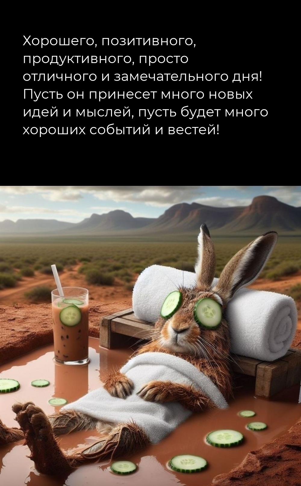 Хорошего, позитивного, просто отличного и замечательного дня!