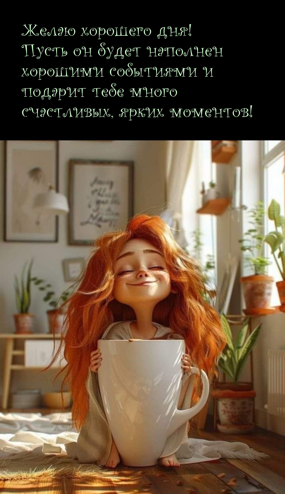 Желаю хорошего дня! Пусть он будет наполнен хорошими событиями 