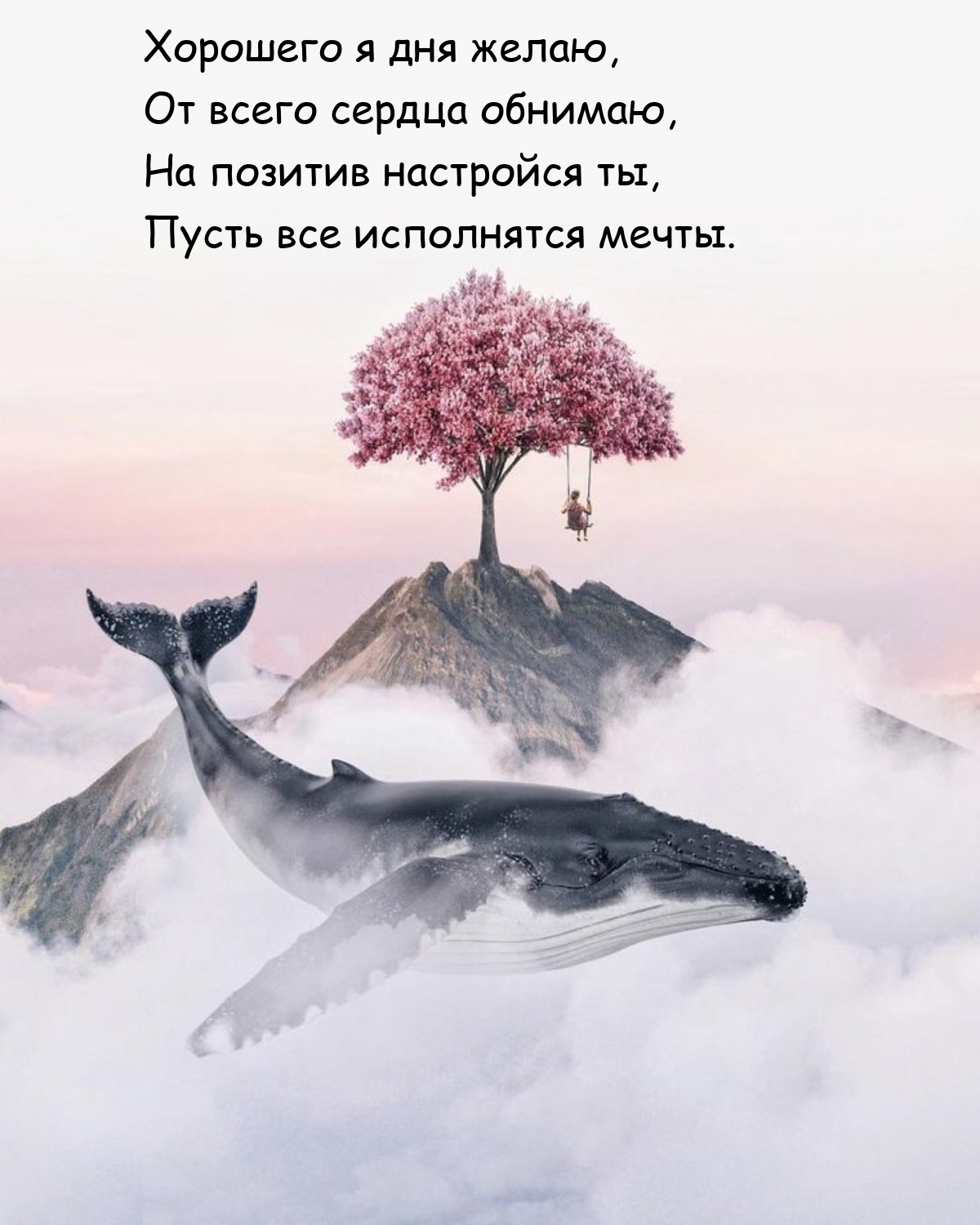 Хорошего я дня желаю, от всего сердца обнимаю
