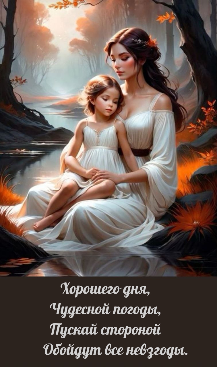 Хорошего дня, чудесной погоды, пускай стороной обойдут все невзгоды.