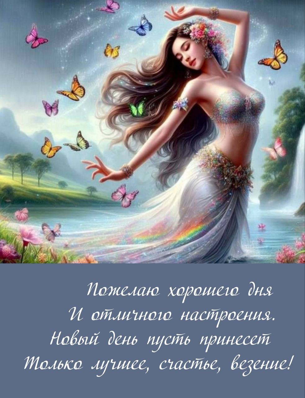 Пожелаю хорошего дня и отличного настроения.