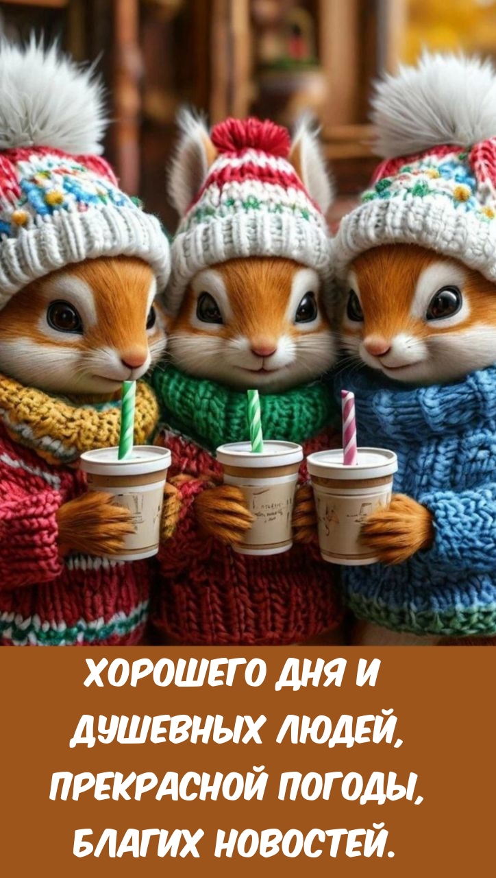 Хорошего дня и душевных людей, прекрасной погоды