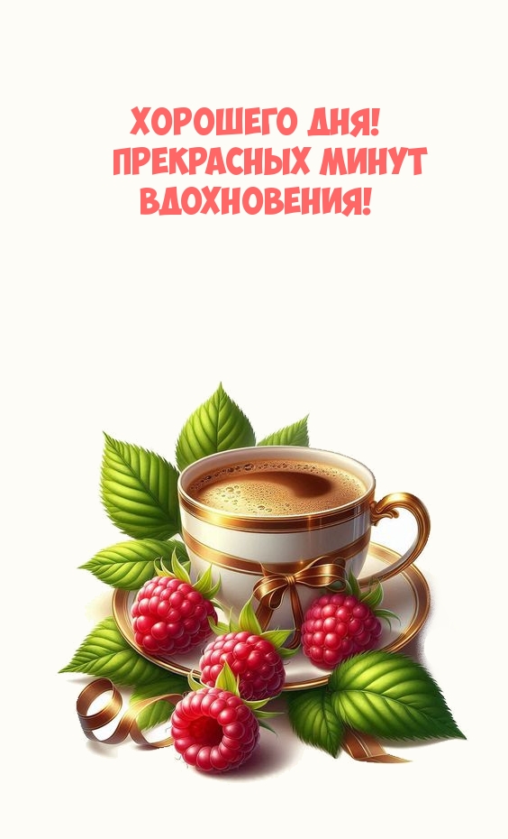 Хорошего дня! Прекрасных минут вдохновения!