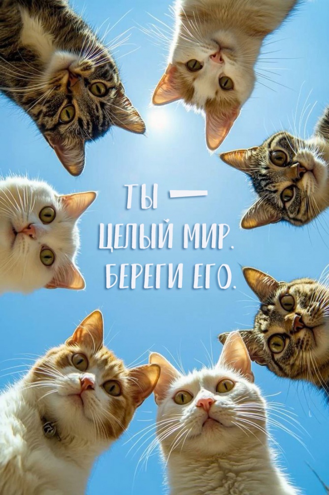 Ты — целый мир. Береги его.