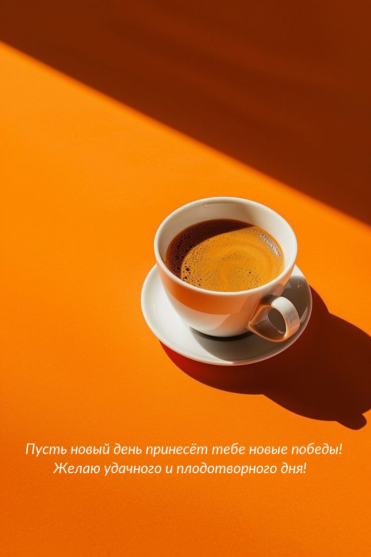 Пусть новый день принесёт тебе новые победы!