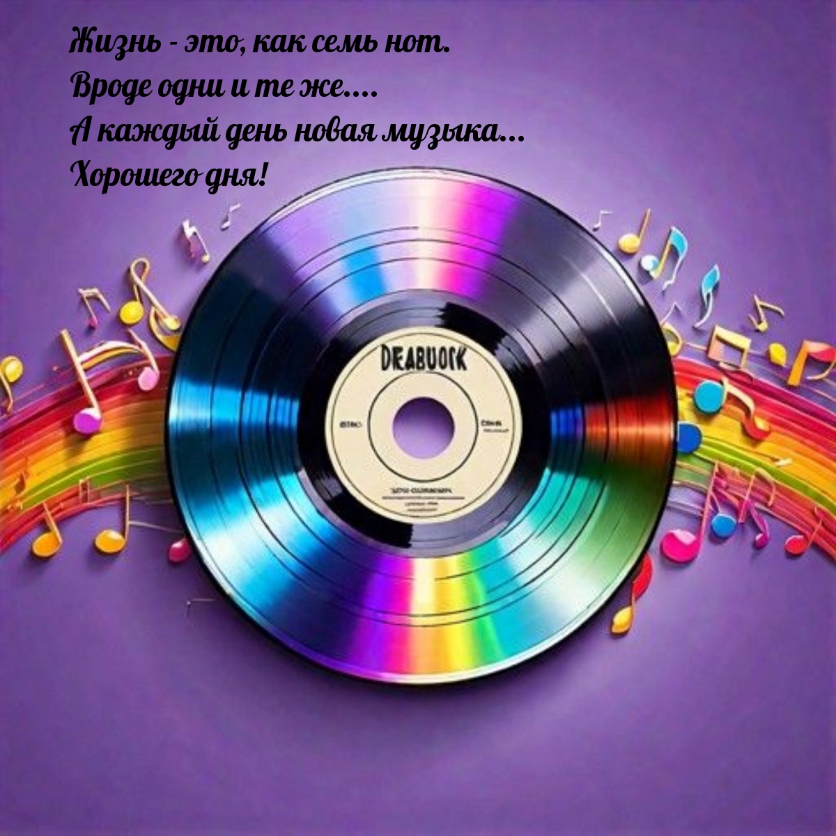 Хорошего дня! Жизнь - это, как семь нот.