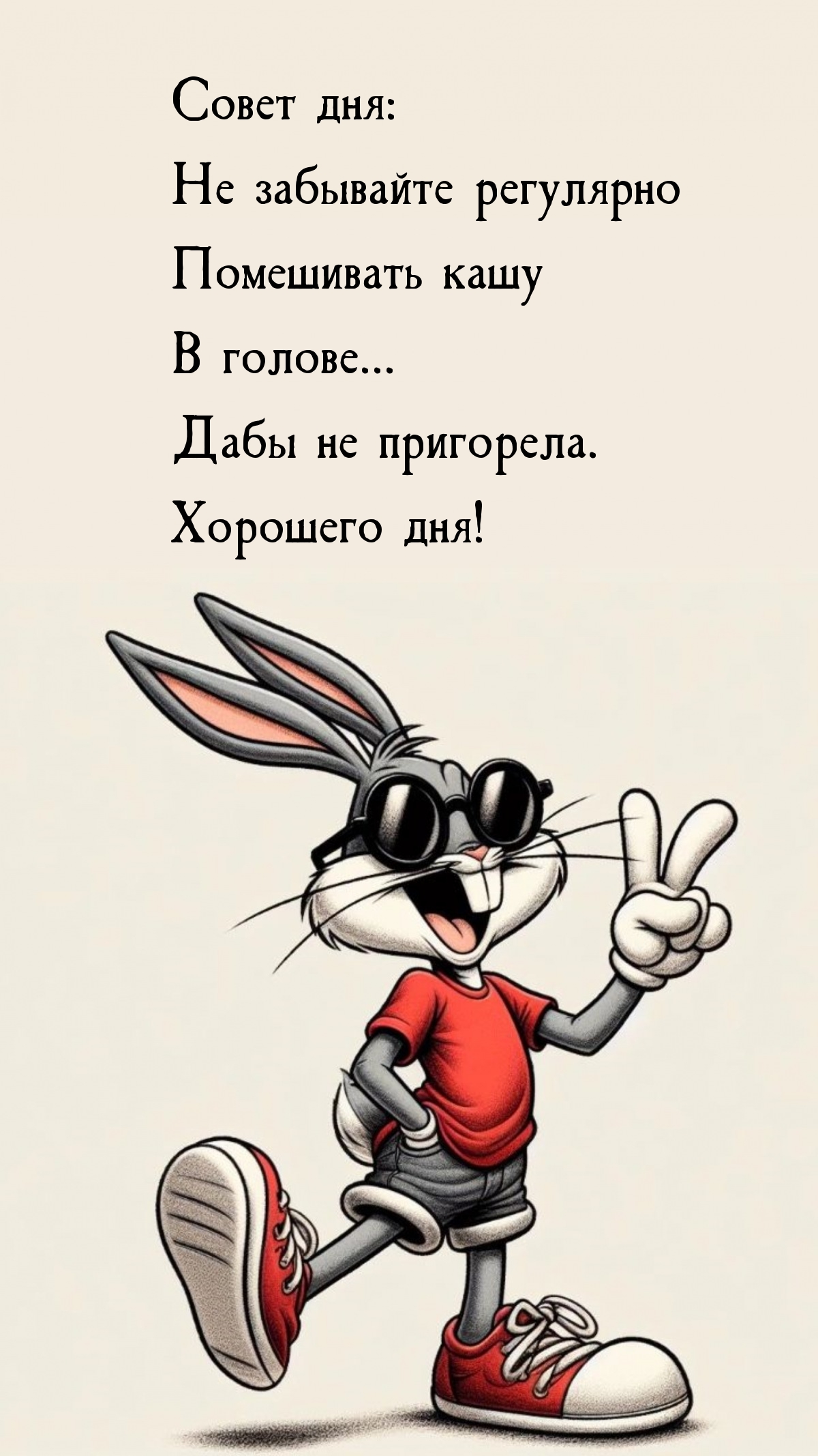 Хорошего дня! Совет дня: Не забывайте регулярно помешивать кашу