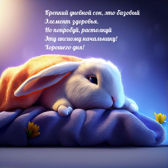 Крепкий дневной сон, это базовый элемент здоровья. 