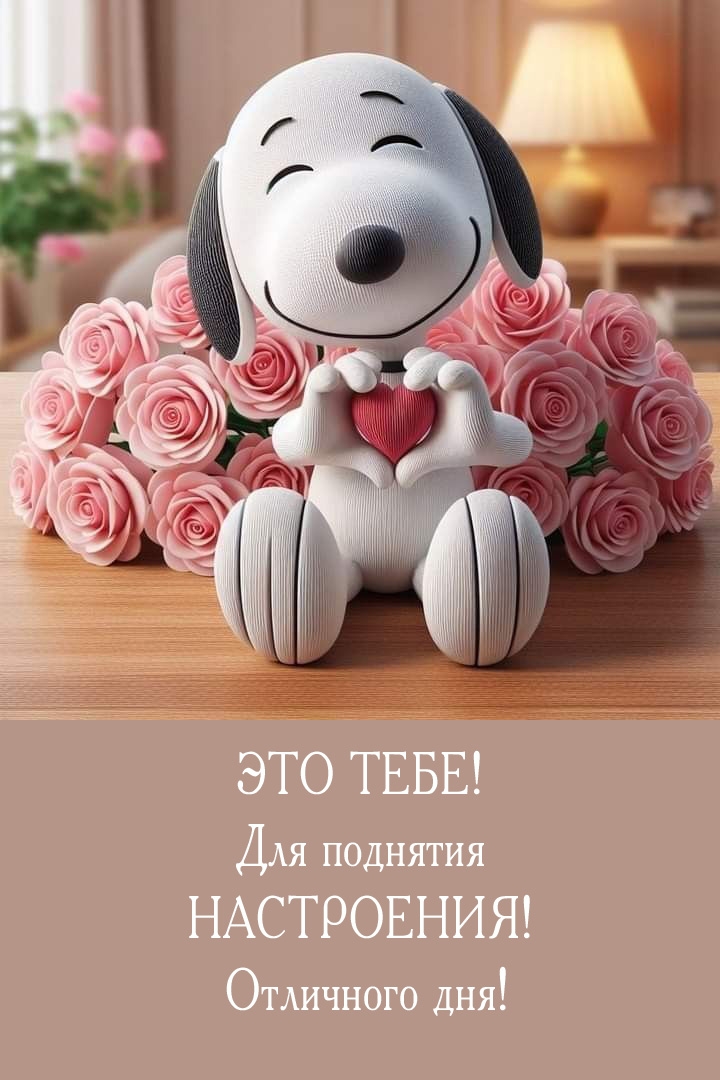 Это тебе! Для поднятия настроения! Отличного дня!