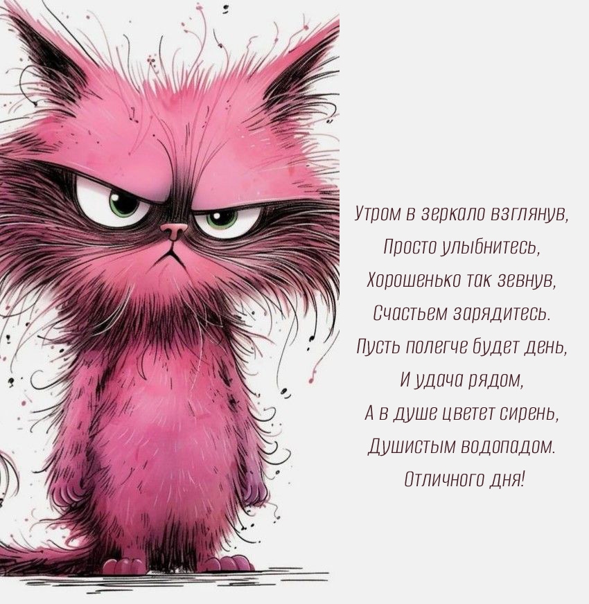Утром в зеркало взглянув, просто улыбнитесь  Отличного дня!
