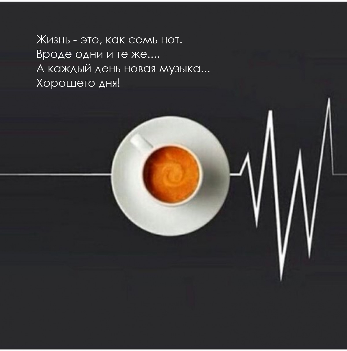 Хорошего дня! Жизнь - это, как семь нот. Вроде одни и те же....