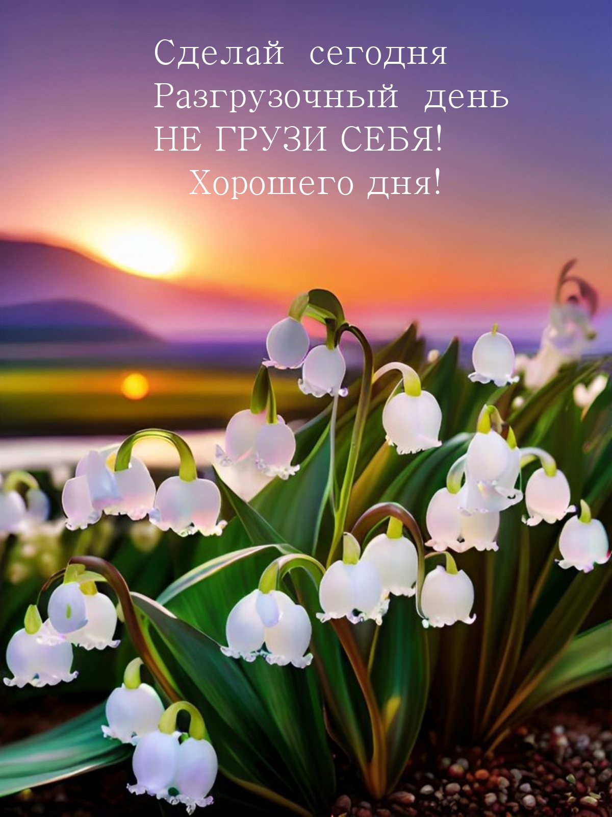 Сделай сегодня разгрузочный день не грузи себя! Хорошего дня!