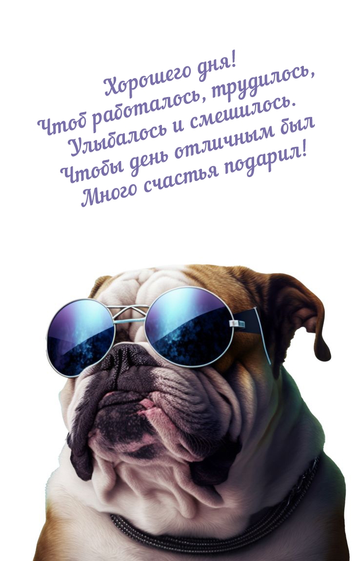 Хорошего дня! Чтоб работалось, трудилось