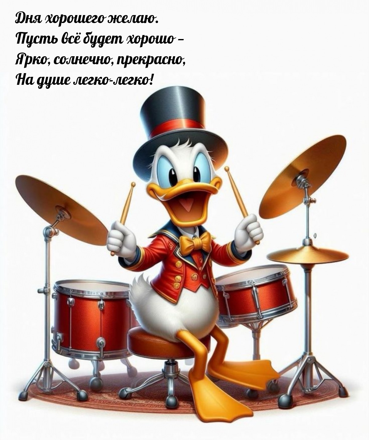 Дня хорошего желаю. Пусть всё будет хорошо — ярко, солнечно