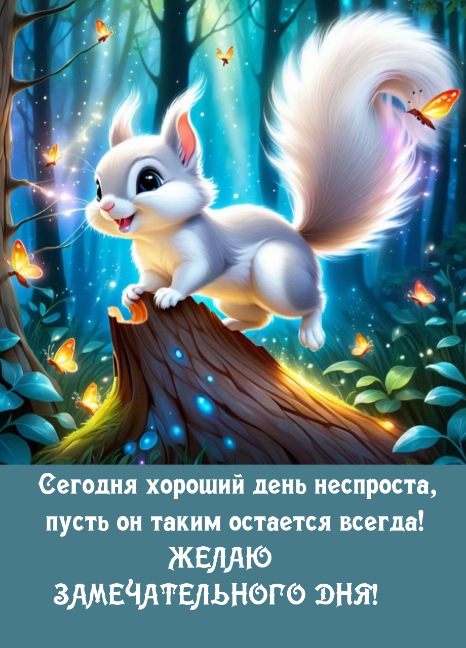 Сегодня хороший день неспроста, пусть он таким остается всегда!
