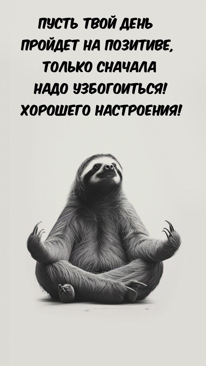 Пусть день пройдет на позитиве, только сначала надо Узбогоиться!