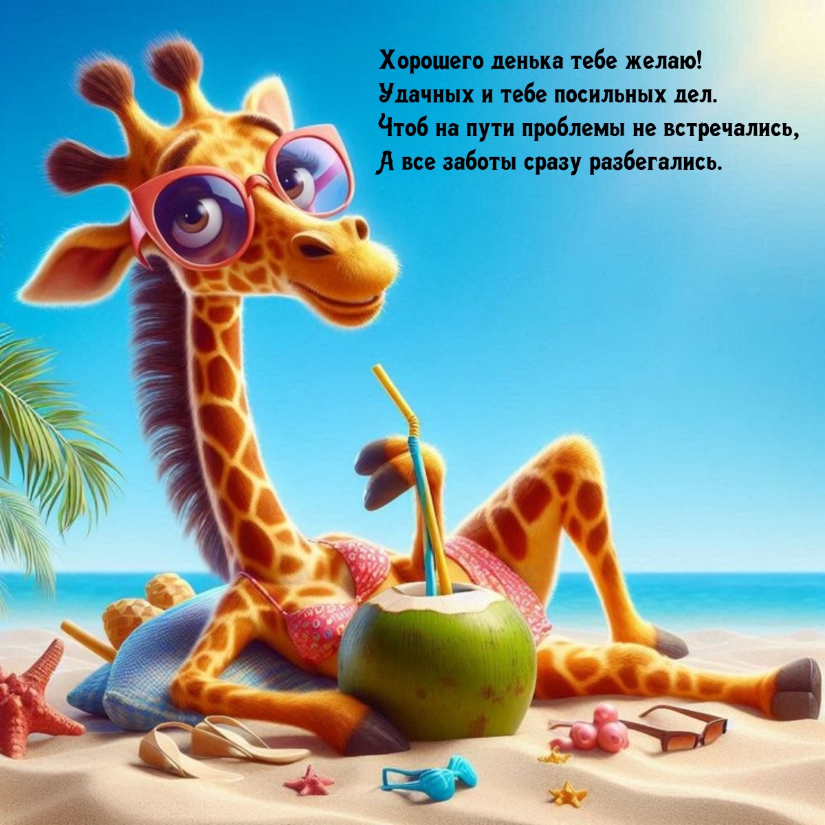 Хорошего денька тебе желаю! Удачных и тебе посильных дел.