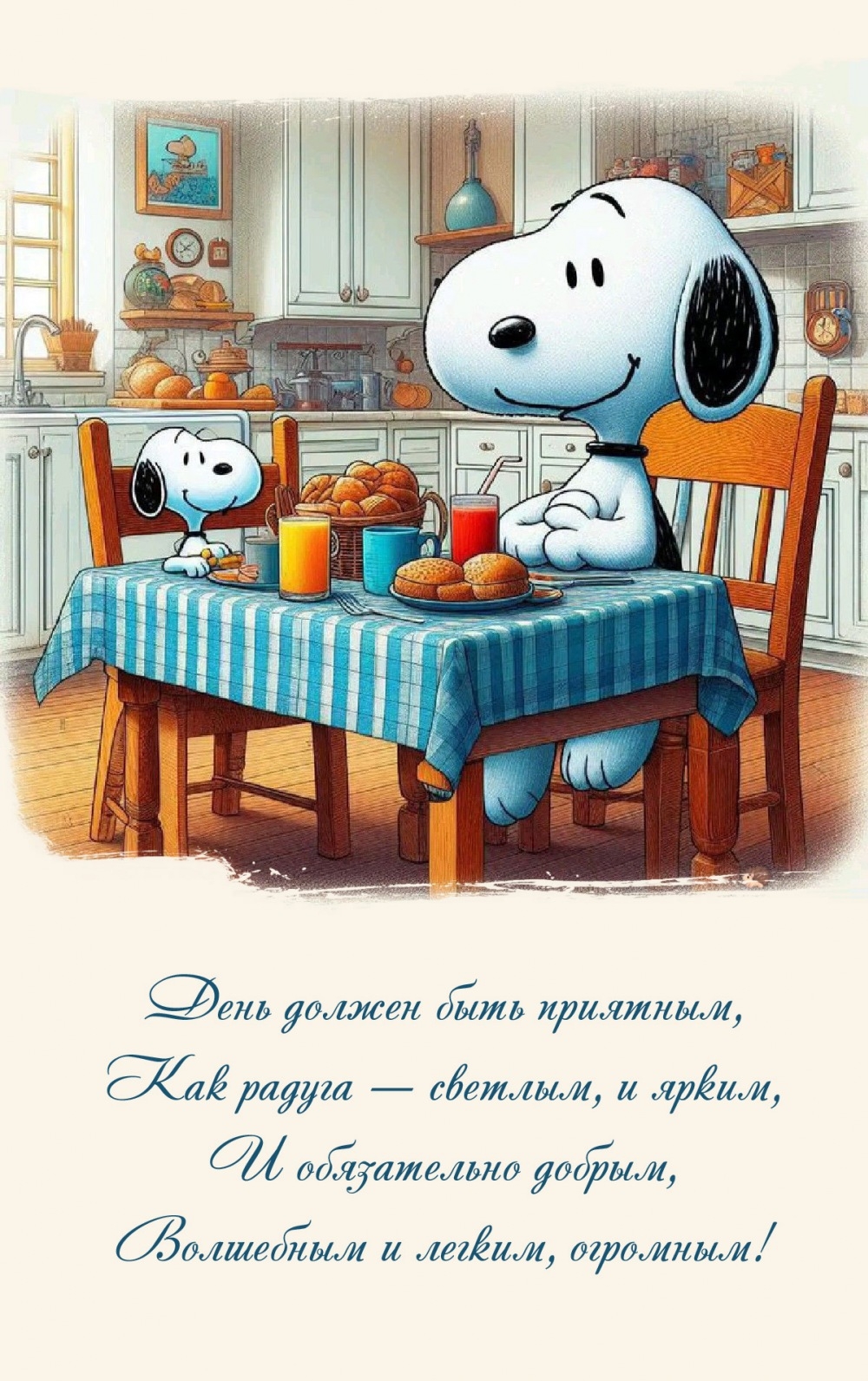 День должен быть приятным, как радуга — светлым, и ярким