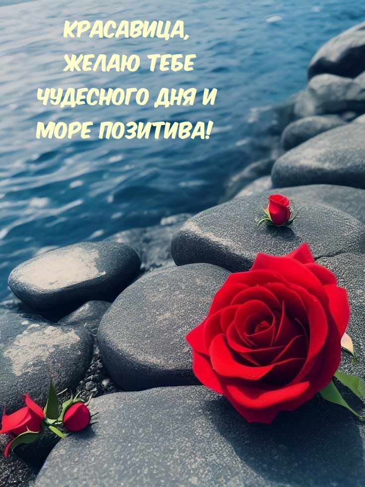 Красавица, желаю тебе чудесного дня и море позитива!