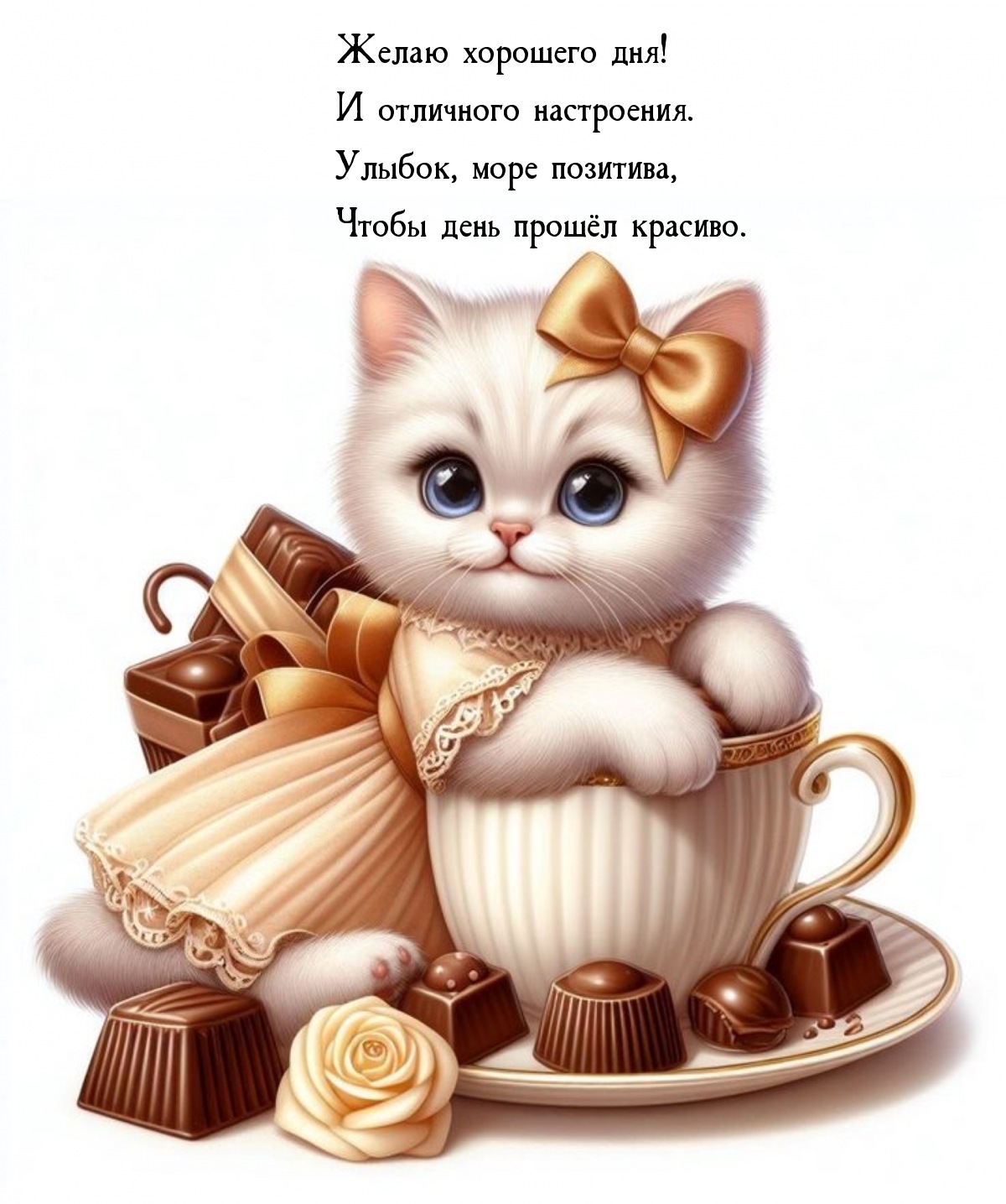 Желаю хорошего дня! И отличного настроения.